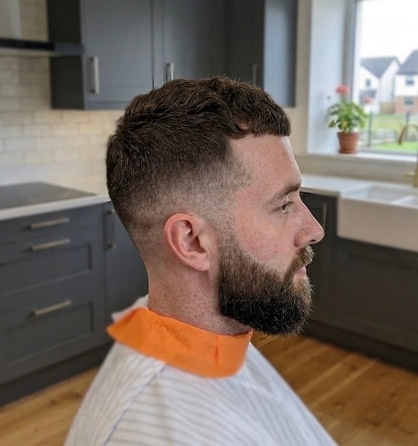 After a fresh haircut transformation